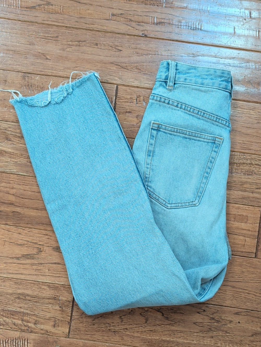 Glassons Super High Rise Light Blue Women's High-Rise Straight Jeans